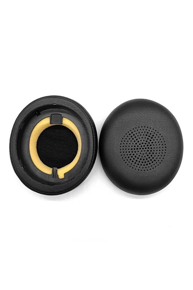 black 1Pair PU Leather Ear Pads for Jabra ELITE 45H Evolve2 65 Headphone Elastic Foam Earpads Ear Pa
