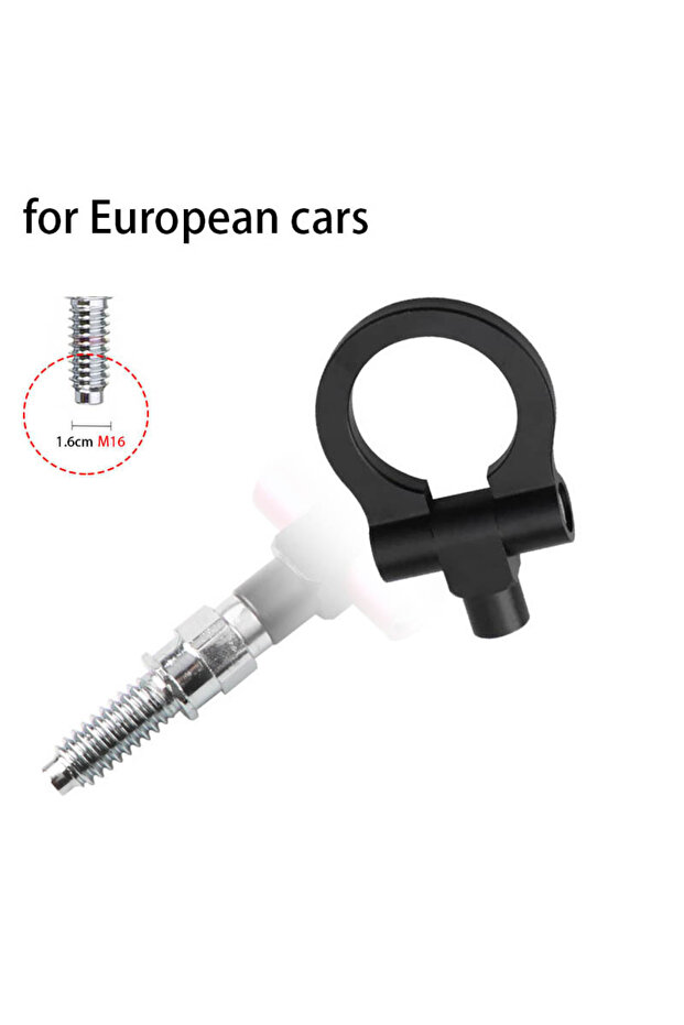 M16 black Colors Universal Racing Tow Hook Front Rear Car Trailer Hook Car Traction Hook M16 for Eur