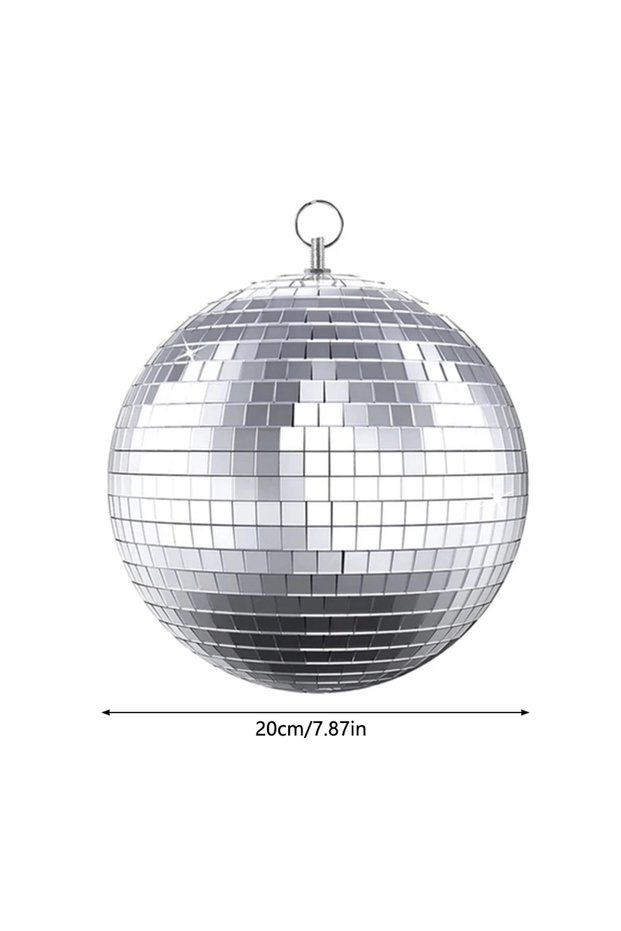1PC 20cm 20cm Mirror Disco Ball Home Decoration Party Shining Ball Christmas Ornaments Laser Reflect