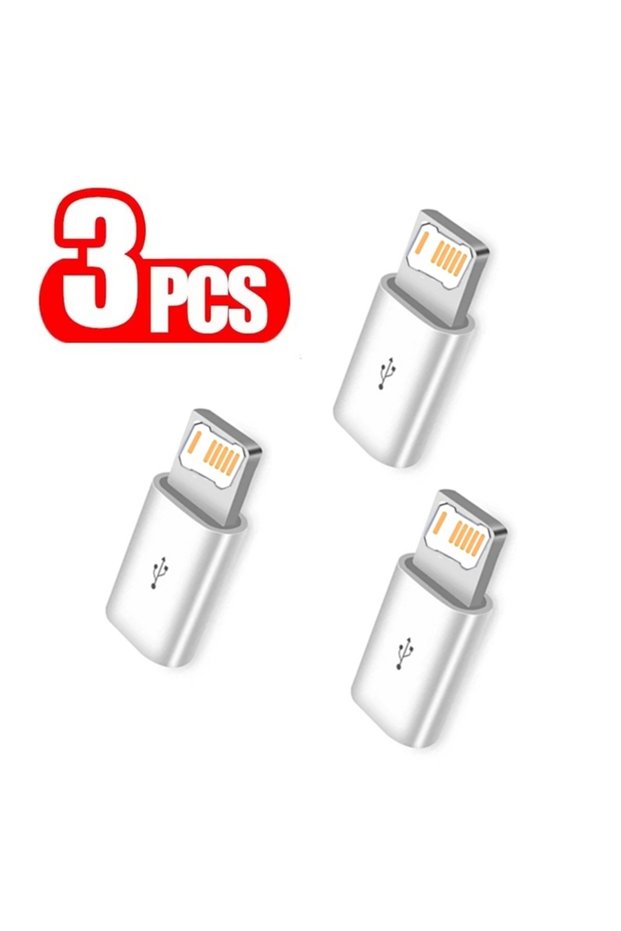3 PCS 3 PCS Micro USB to Lighting OTG Adapter For iPhone X XR XS 11 12 13 14 Pro Max Fast Charging C