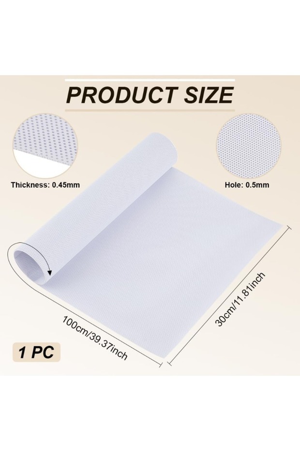 AECH03-13679 1 pc Custom Fursuit Eye Mesh 39x11.8inch White PVC Net 0.45mm Thick Waterproof Printabl