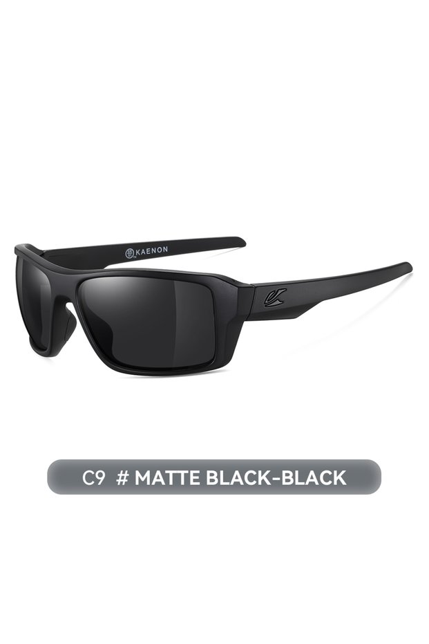 C9 all black Kaenon XL Oversized Men's Polarized Sunglasses For Outdoor Driving Fishing Golfing Big