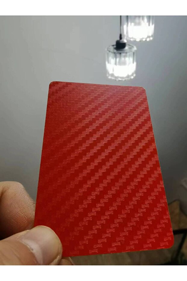 Red 1piece 1Piece NFC Carbon Fiber Smart NFC Card NFC Business Card Fast Reading Ntag 215 Blank NFC