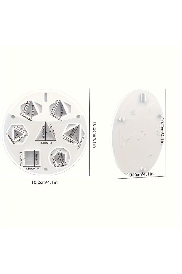1PCS molds 1 set of 7-shaped dice moulds Seamless 3D octahedron silicone moulds Suitable for resin a