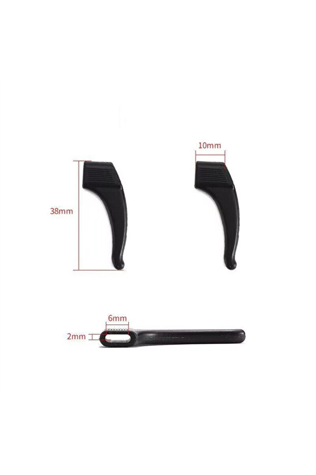 black 5pairs/Pack Silicone Eyeglass Non-Slip Ear Hook Anti-Slip Elastic Comfort Glasses Retainers Gl