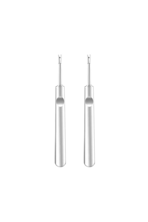 2 pcs metal Cuticle Pusher Dead Skin Remover Nail Care Tool for Manicure
