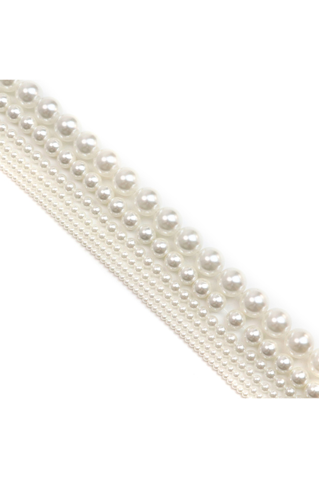 6MM WHITE Round AAA Pearls made from natural shells Fine Look 2/4/6/8/10mm Loose Spacer Beads for Je
