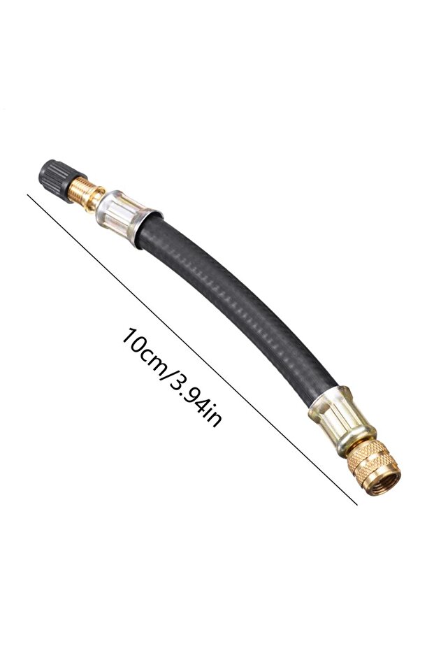 100mm Flexible Rubber Hose Air Compressor Adapter Car Tire Valve Stem Extender for Bicycles Motorcyc