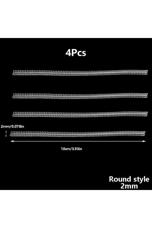 2mmRound 4 Pcs Ring Size Adjuster Reducer Tools Spiral Spring Based Rings Adjust Invisible Transpare