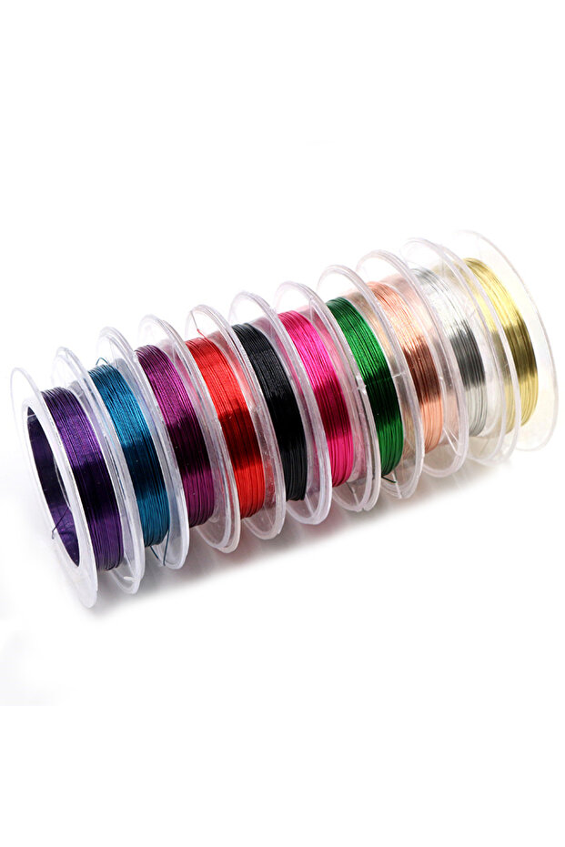0.4mm X 10 Roll 10 Roll 100 metrs 10 Roll 100 Meters One Set Jewelry Set 0.3 0.4 Wire Diameter Wire