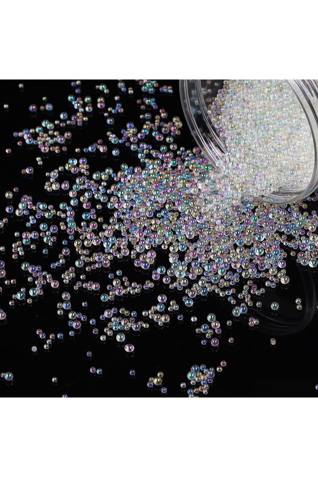 2-3.5mm 20g white 10-20g Mini Bubble Ball Beads Tiny Crystal Glass Bead For Silicone Mold UV Resin