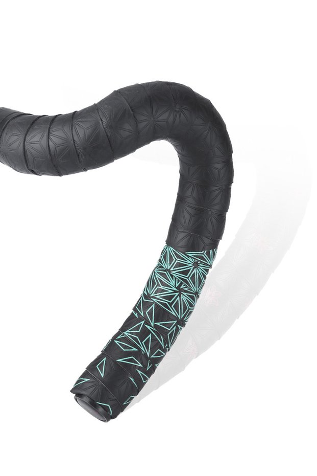 Triangle Green 1 Pair Road Bike Handlebar Tape, Anti-Slip Shock Handle Bar Tape with PU Anti-Vibrati