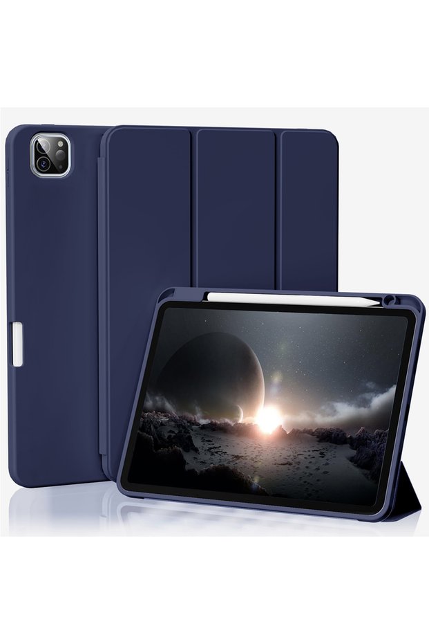 Navy Blue For iPad Pro 11 Inch Case 4th/3rd/2nd Generation with Pencil Holder, for iPad 11 Pro Case
