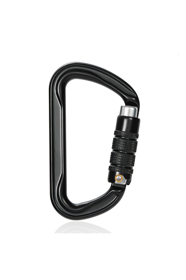 Black CLIWIZ 30kN Aluminum Safty Climbing Snap Hook New Good Quality H Section D-Twist Carabiner Sna