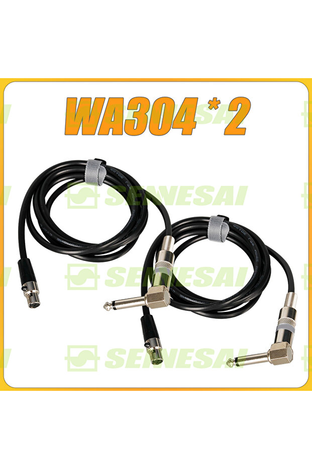 WA304 2 PCS SENNESAI WA302 WA304 Guitar Instrument 4-pin mini xlr Cable for Shure Transmitter Wirele