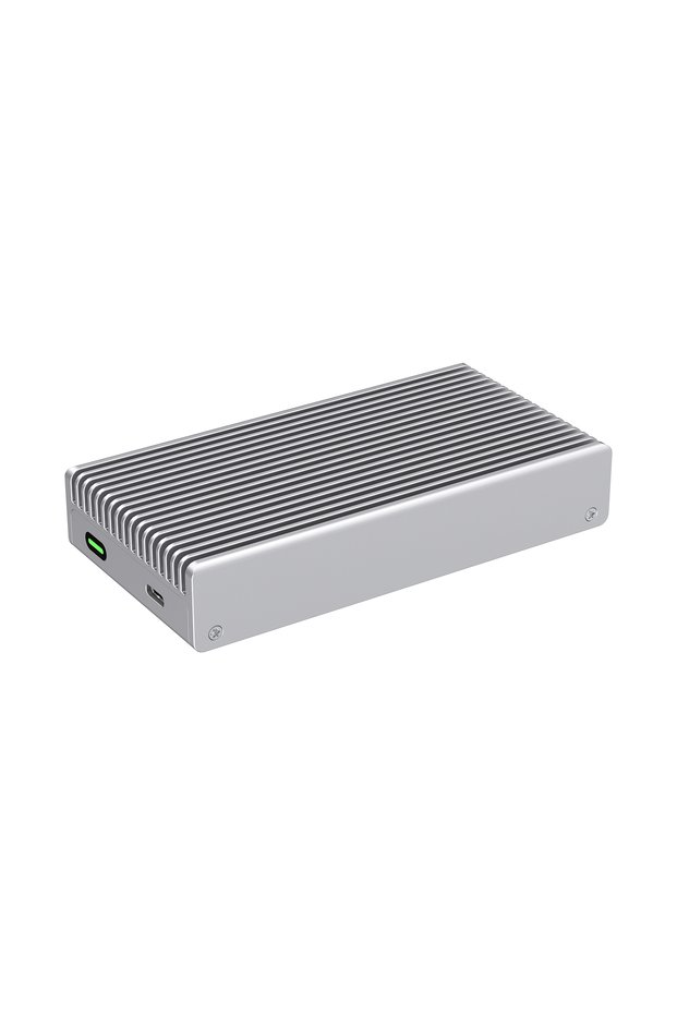 MC40-Silver 40Gbps M.2 NVMe USB 4.0 SSD Enclosure Thunderbolt USB-C SSD Case Compatible with USB 3.2