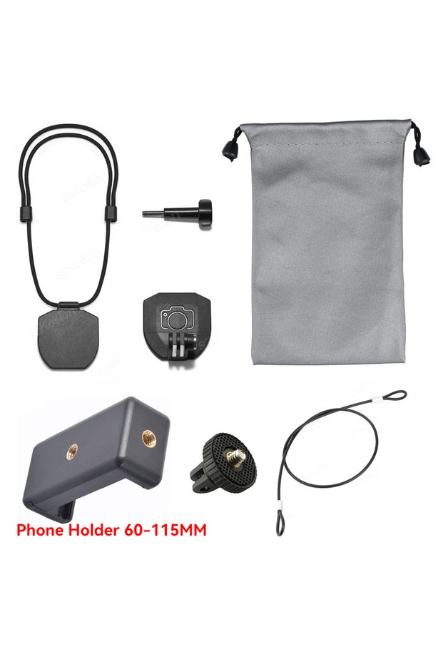 Universal Kit 2 Magnetic Neck Strap Holder Mount Bracket Adapter With Lanyard for Go Pro 13 12 11 In