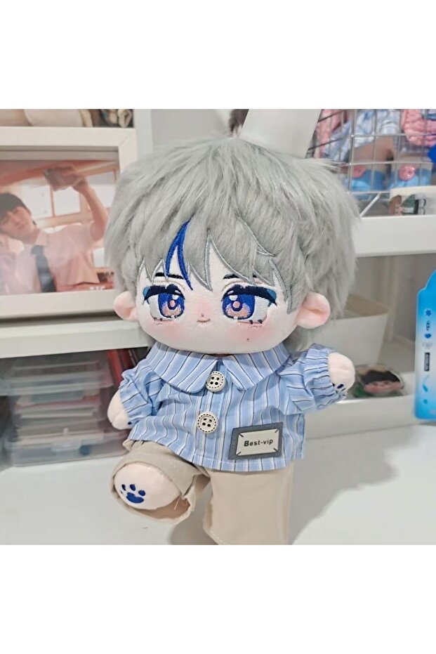 only clothes blue stripe Adorable Doll Clothes for 20cm Cotton Dolls Bodysuit Jumpsuits for Cotton D