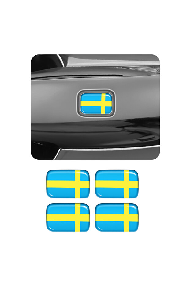 4pcs Car Door handle multimedia decorate button stickers for Volvo S60 S90 XC40 XC60 XC90 V60 V90 C4