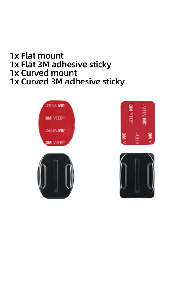 4-in-1 Helmet Mount Accessory Kit Adjustment Arm Adhesive Base Screw J Hook For GoPro Hero 13 12 11