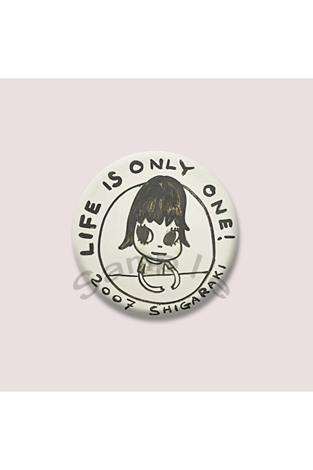 32mm style 02 Creative Yoshitomo Nara Lapel Pins Backpack Clothes Jewelry Accessories Cartoon Round