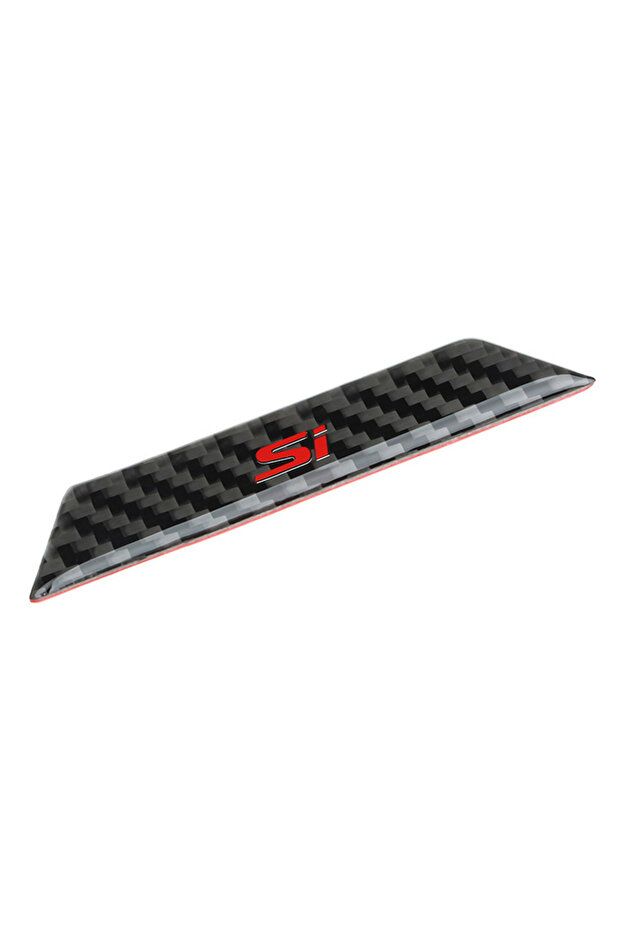 Si Carbon Fiber Si Emblem Decal Car Storage Box Sticker Trim For Honda Civic 10th Gen 2020 2019 2018