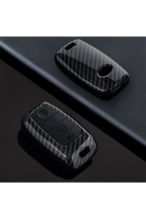 4 BTN carbon shell Car Remote Key Case Cover Shell Fob For KIA Sportage Cerato Optima K3 K4 K5 RIO