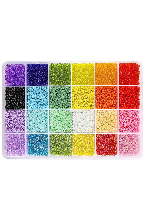 3mm 24 Vibrant 3mm Glass Rice Beads for DIY Bracelets & Jewelry