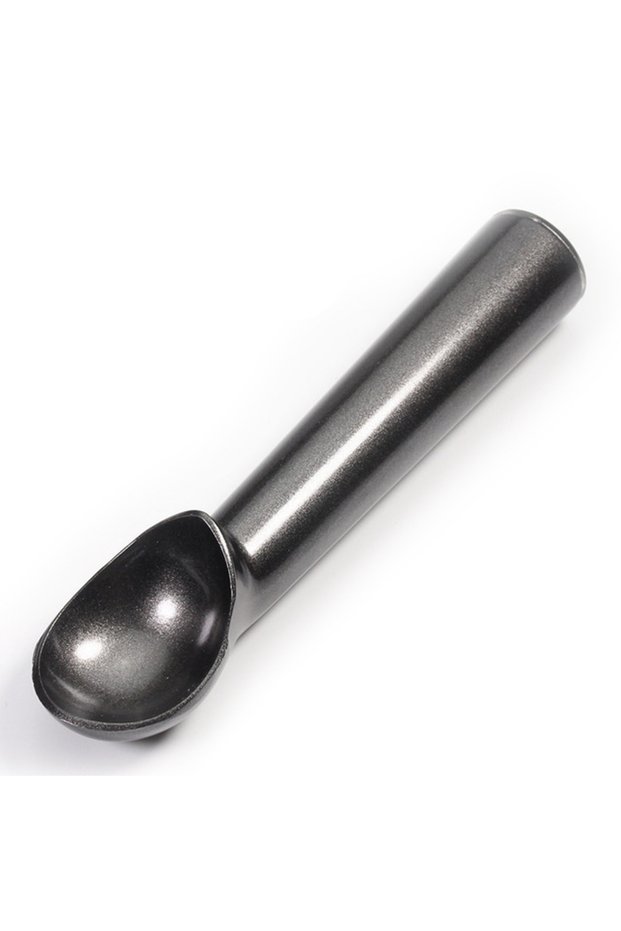 black LMETJMA Nonstick Anti-Freeze Ice Cream Scoop Aluminum Ice Cream Spoon Melon Ball Cookie Dough