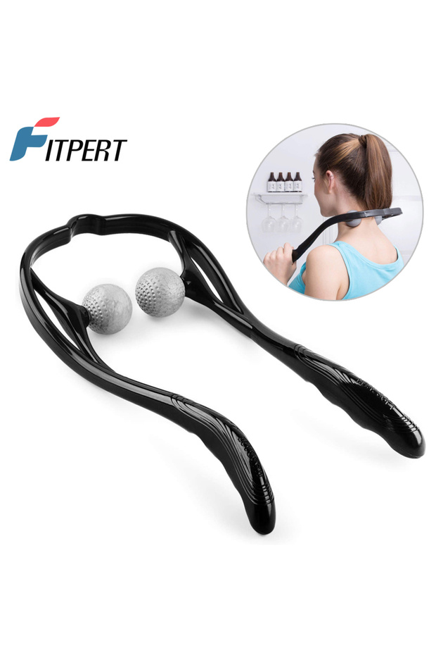 Neck Massager Shiatsu Deep Tissue Dual Trigger Point Shoulder Massager for Pain Relief, Ergonomic Ha