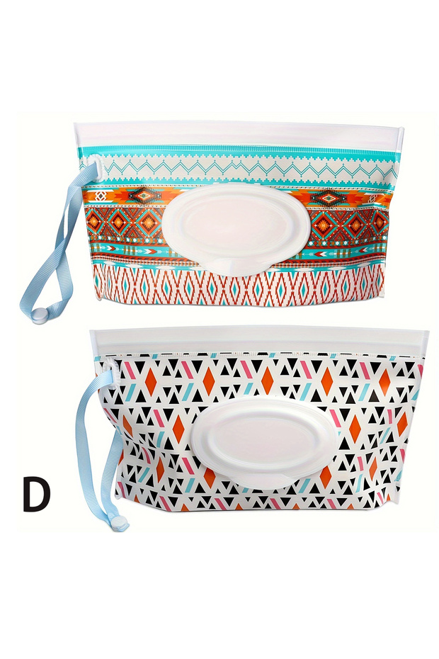D Baby Wipe Case, Travel Tissue Holder, Wet Wipes Storage Bag, Reusable Wet Wipe Pouch For Travel,Ma
