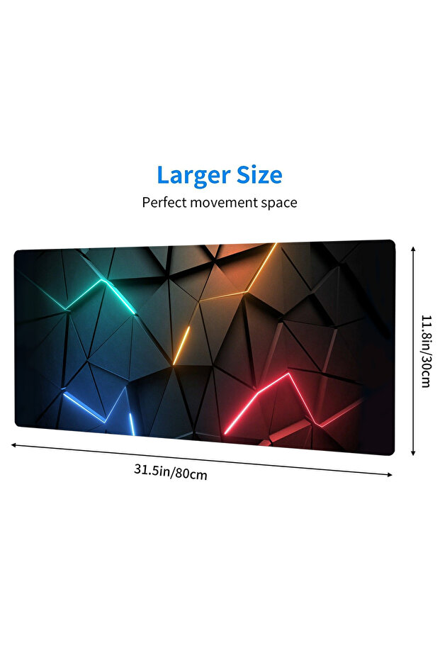 80X30cm-31.5X11.8in Mouse Pad Desk Pad Extended Mouse Mat 31.5x11.8in Large Computer Keyboard Desk M