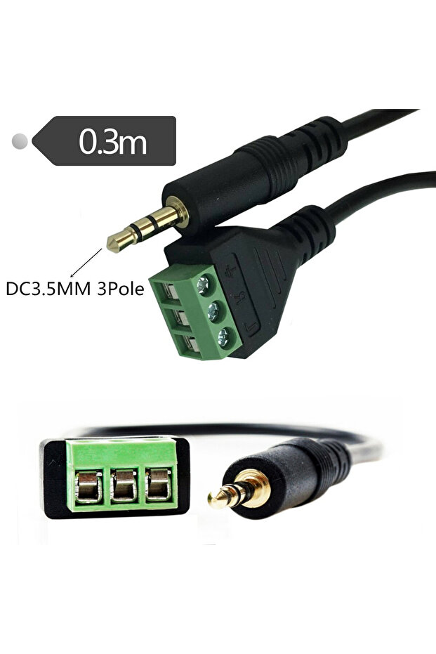 1pcs 3.5mm 3Pole Video AV Balun 3.5mm 4 Pole 6.5mm 3 Pole Stereo Male To AV Screw Terminal Stereo J
