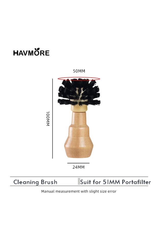 51MM 51/58MM Portafilter Cleaning Brush Professional Barista Espresso Coffee Cleaning Brush Tool wit