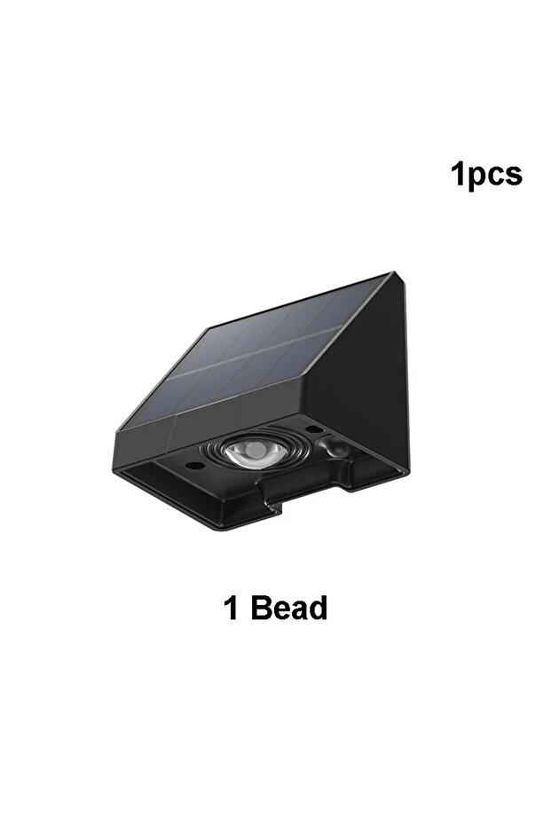 1 bead Solar Wall Lights 1/2/3 LED Lenses Fence Lights Solar Powered Waterproof Exterior House Numbe