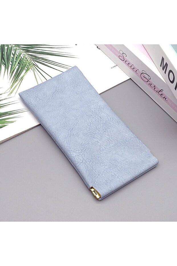 Blue Glasses Bag Sunglasses MEN'S AND WOMEN'S Storage Set Elastic Plate Mouth Automatic Closing Glas