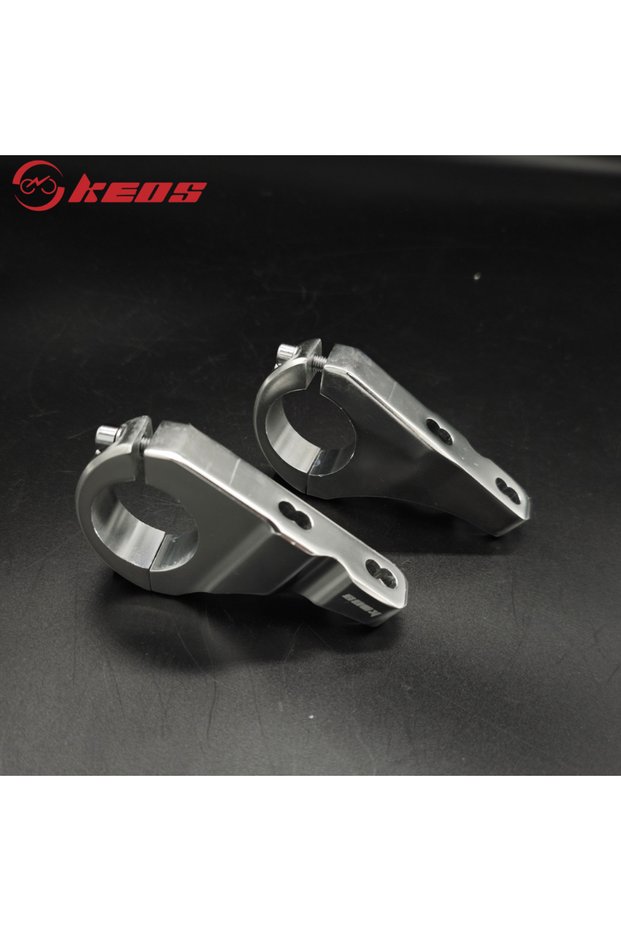 Silver 31.8mm KEOS DH Direct Mount CNC Dual Crown Stem 31.8mm High-Strength Aluminum Alloy MTB Handl