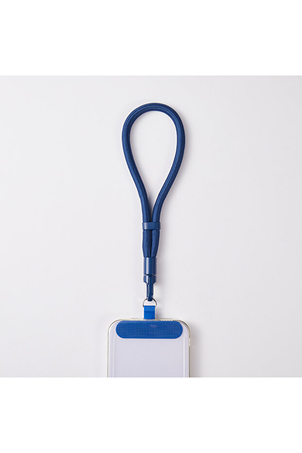 blue Polyester / Nylon 1-10pcs Adjustable Mobile Phone Lanyard Short Wrist Strap with Self-locking A