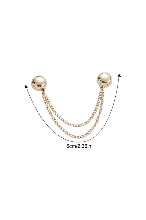4pcs 4Pcs Multi-Function Magnetic Clothing Clip With Chain Alloy Buttons Clip Clothes Scarf Trouser
