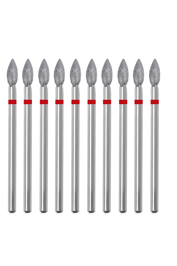 NO3 10PCS Diamond Nail Drill Bit Set Electric Milling Cutters For Manicure Rotary Burr Cuticle Clean