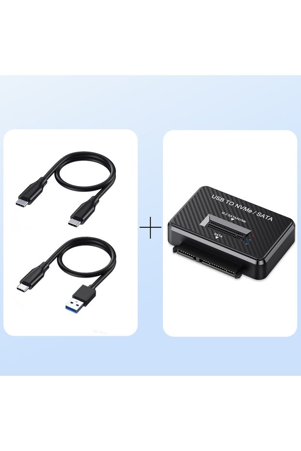 2.5 M.2 Adapter M2 SATA NVMe to USB 3.1 10Gbps Direct Plug 2.5 inch SATA SSD Test Adapter for 2230 2
