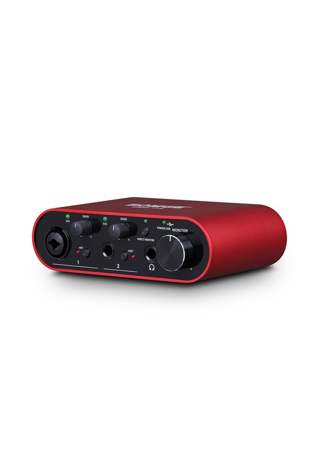 Red BOMGE BMG-11S Audio Interface 24-bit/192kHz Professional Sound Card And Monitor Headphones Ampli