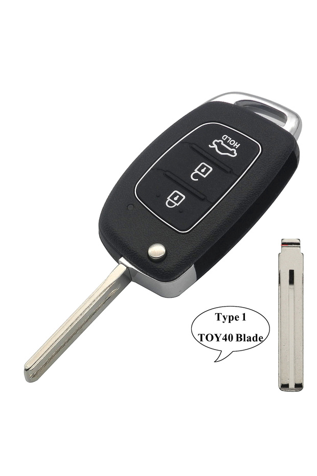 TOY40 433mhz Remote Key Fob 3 Buttons 433Mhz ID46 Chip For Hyundai New IX35 IX25 IX45 Elantra SantaF