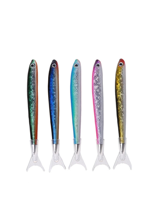 black 5pcs 5pcs Japanese Korean Style Creative Fish Pens - Cute Ocean Themed Novelty Stationery Writ
