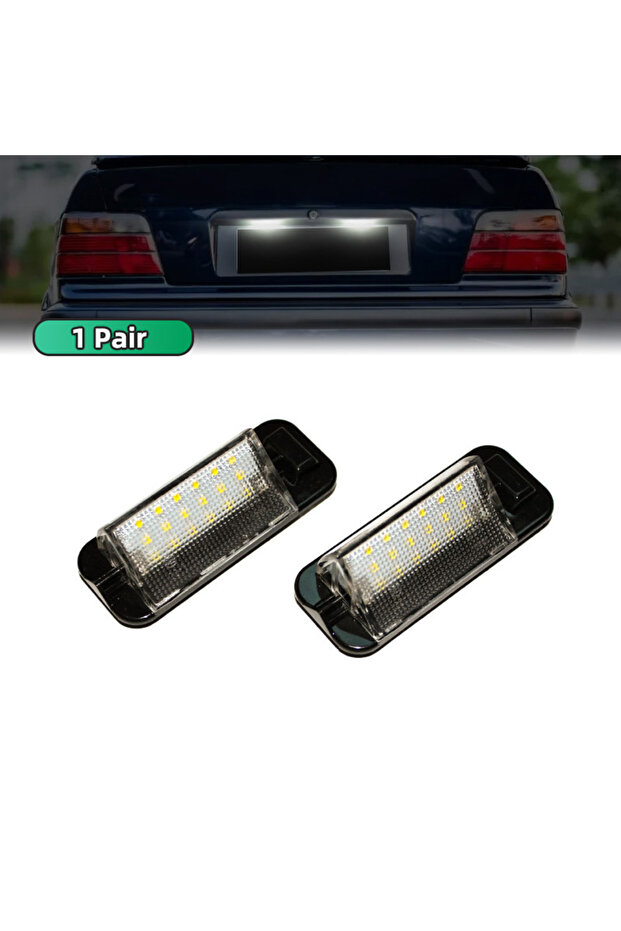 Pair 1pair Car LED License Plate Light for BMW E36 318i 318is 318ti 325i M3 1992-1998 Number Lamp Ca