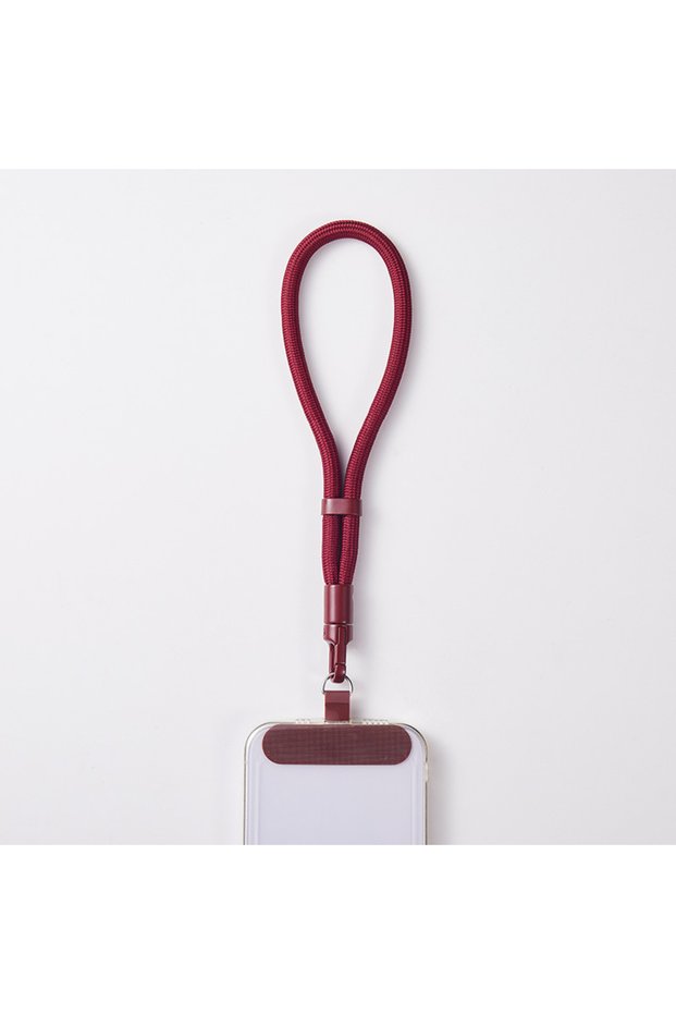 wine red Polyester / Nylon 1-10pcs Adjustable Mobile Phone Lanyard Short Wrist Strap with Self-locki