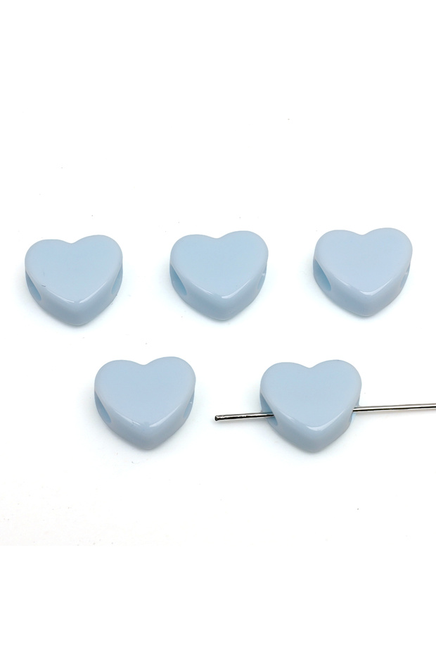 Color10 10pcs 10-30Pcs Acrylic Large Hole Heart Beads Loose Spacer Beads Jewellery Making DIY Bracel