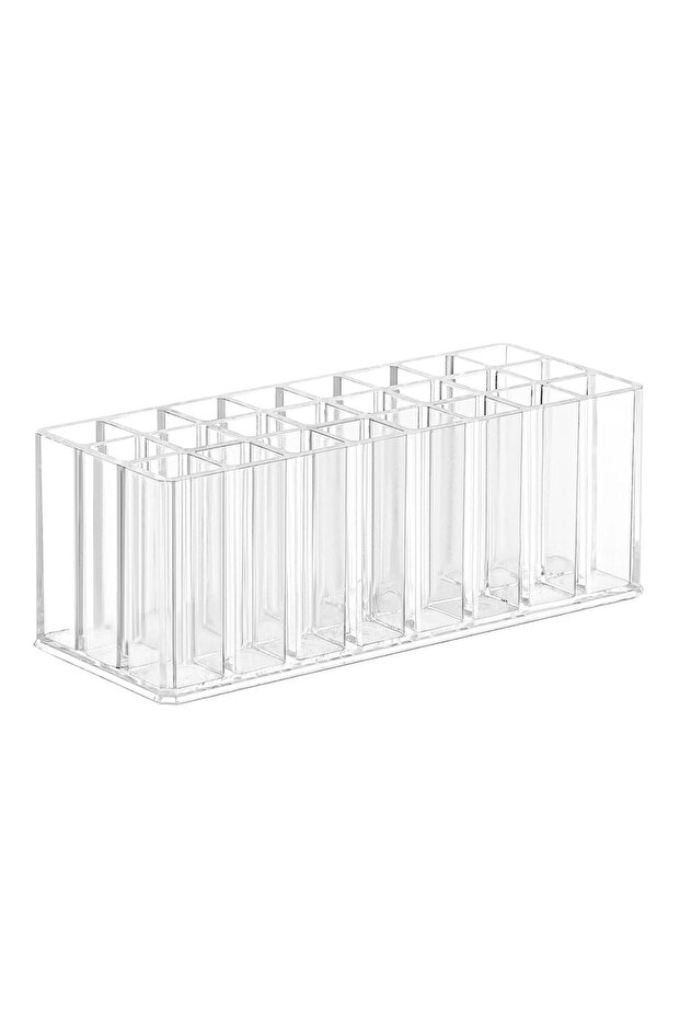 24 Slots Acrylic Lip Gloss Holder Organizer, Lipstick Holder, 24 Slots Makeup Lip Gloss Lipstick Bru