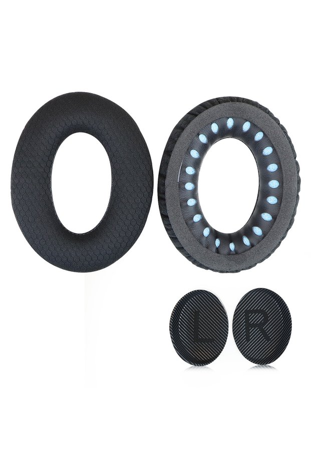 Black QC35 Replacements Breathable mesh style Comfortable Memory sponge Ear Pad Suitable For QC15 QC