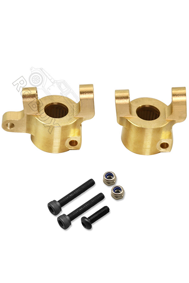 B AR44 Brass Differential Cover Steering Knuckles Servos Bracket Counterweight for 1/10 AXIAL SCX10